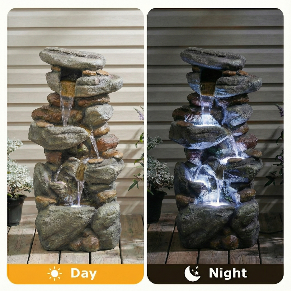 Main product image of 30-inch Stone Water Fountain with LED Light