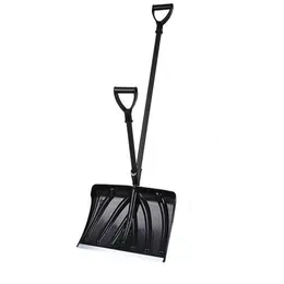 Product image of 18-inch Plastic 2-in-1 Snow and Grain Shovel with Double Handle