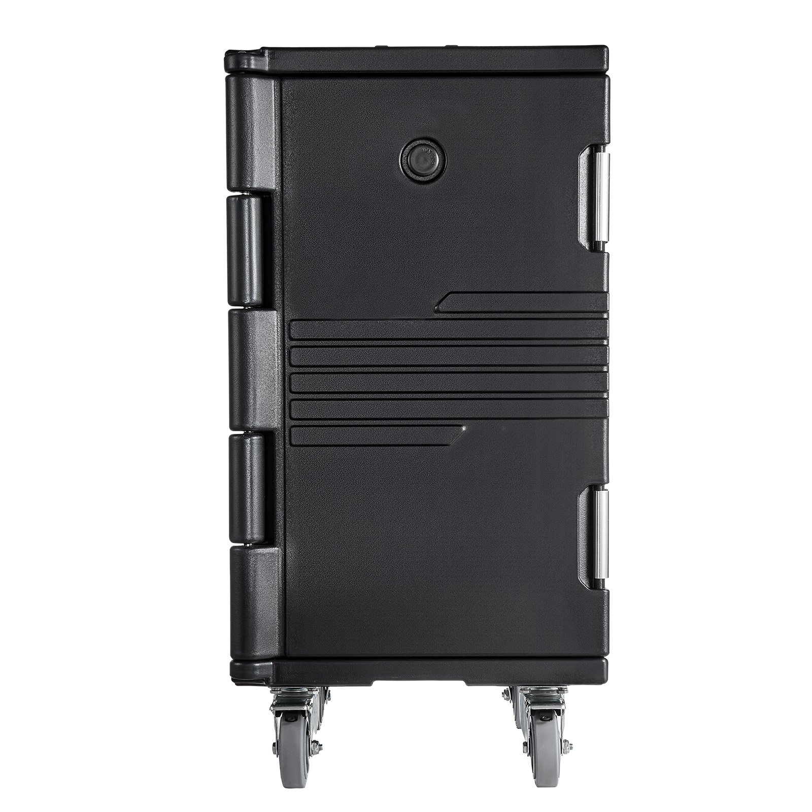 Main product image of 127 Qt Insulated Food Pan Carrier, Swivel Wheels, Stackable, 304 SS Latch
