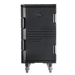 Product image of 127 Qt Insulated Food Pan Carrier, Swivel Wheels, Stackable, 304 SS Latch