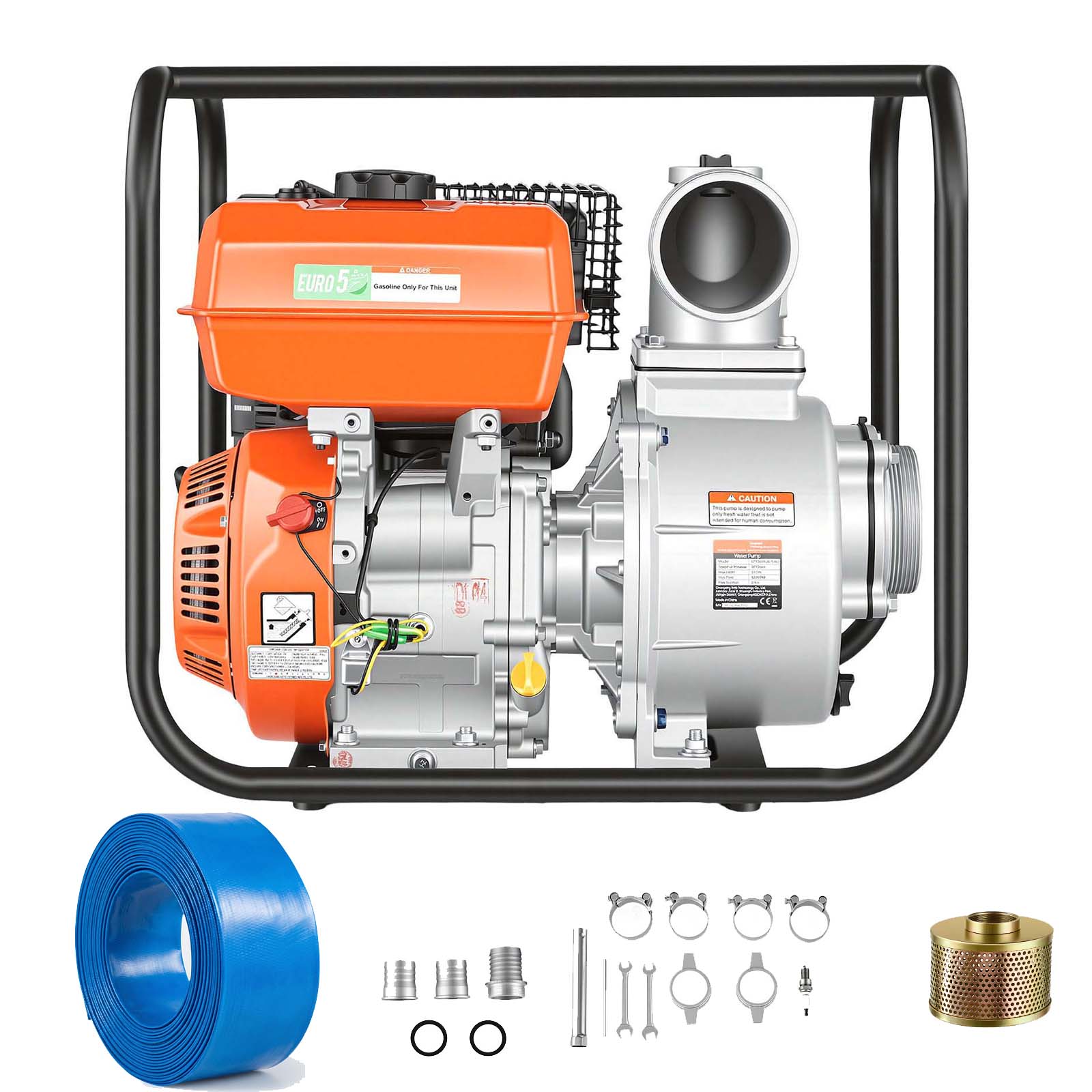 Main product image of 2 In. 158 GPM 7HP Gas Semi-Trash Water Pump, Portable, Cast Iron Impeller