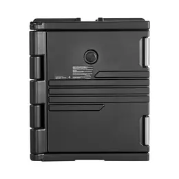 Product image of 82 Qt Insulated Food Pan Carrier, Non-Electrical, LLDPE, 304 SS Latch, Wheels