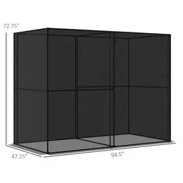 Product image of Crop Cage Plant Protection Tent, 8' x 4' x 6', Zippered Doors
