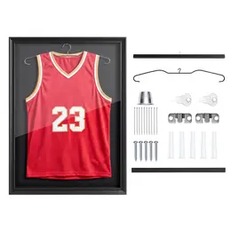 Product image of Jersey Frame Display Case, 35.4 x 27.6 x 1.5 in, Lockable Wood, UV Protection Panel