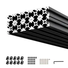 Product image of 10-Pack 2020 T-Slot Aluminum Extrusion, 48 inch (1220mm), Black