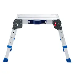 Product image of Folding Aluminum Work Platform, Adjustable Height 12-16 In, 500 Lbs Capacity