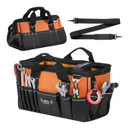 Product image of 15.7 Inch Tool Bag, 33-Pocket, Soft Handle, Adjustable Shoulder Strap