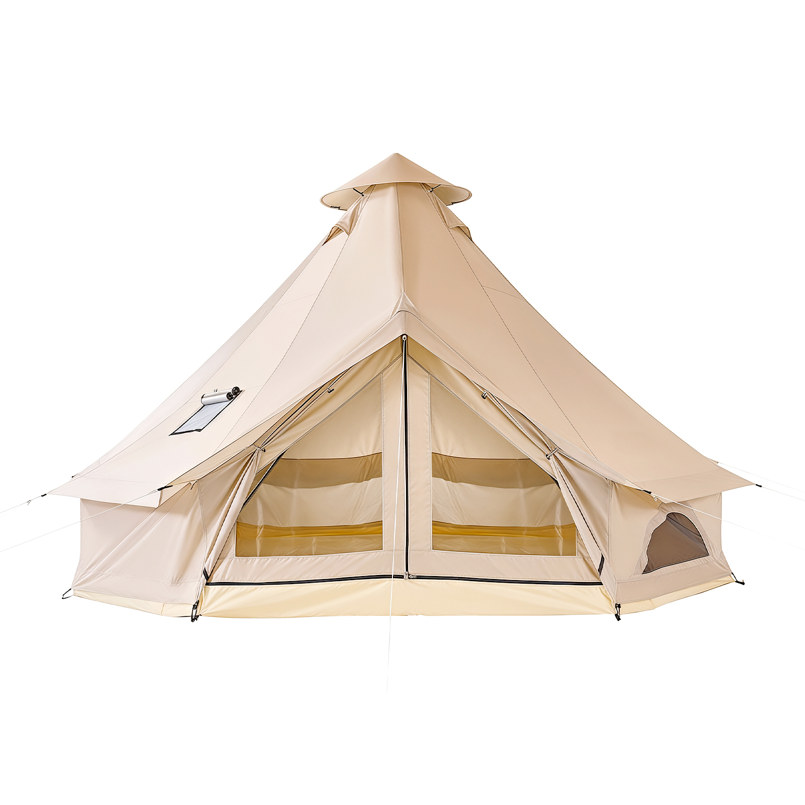 Main product image of Oxford 4 Seasons Bell Tent, 13.12 Ft Yurt Tent with Stove Jack, Detachable Floor, 4 Person