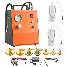 Product image of 120V Electric Brake Bleeder Kit with 7 Master Cylinder Adapters, 0.6-3 Bar, Dual Power