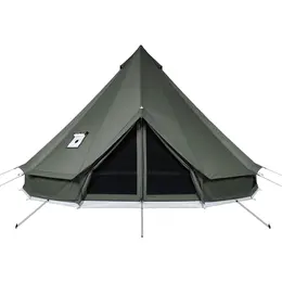 Product image of 9.84 Ft Canvas Bell Yurt Tent, 4 Seasons, Stove Jack, Detachable Floor, 3-Person