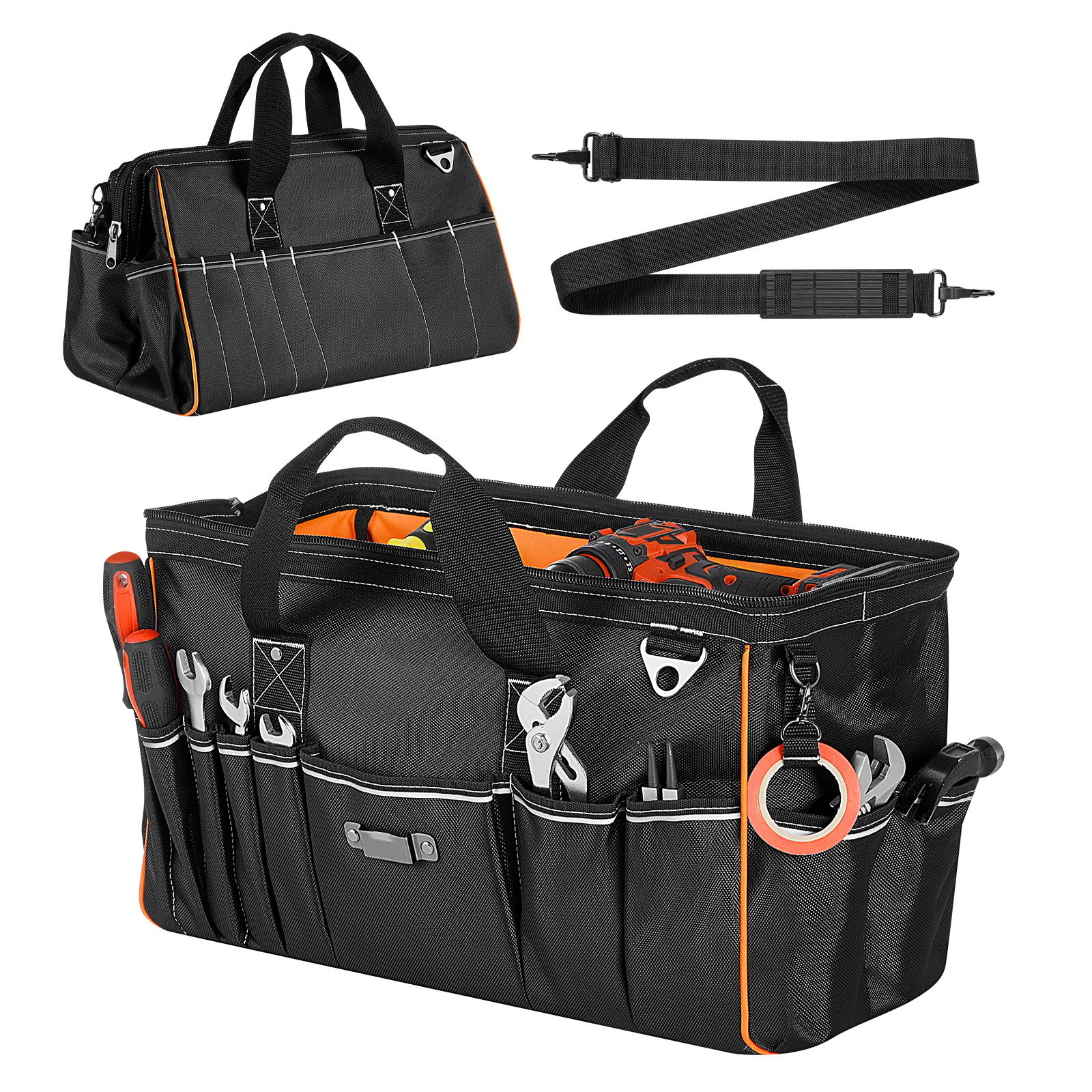 Main product image of 20 Inch Tool Bag, 33-Pocket, Water-Resistant, Adjustable Strap