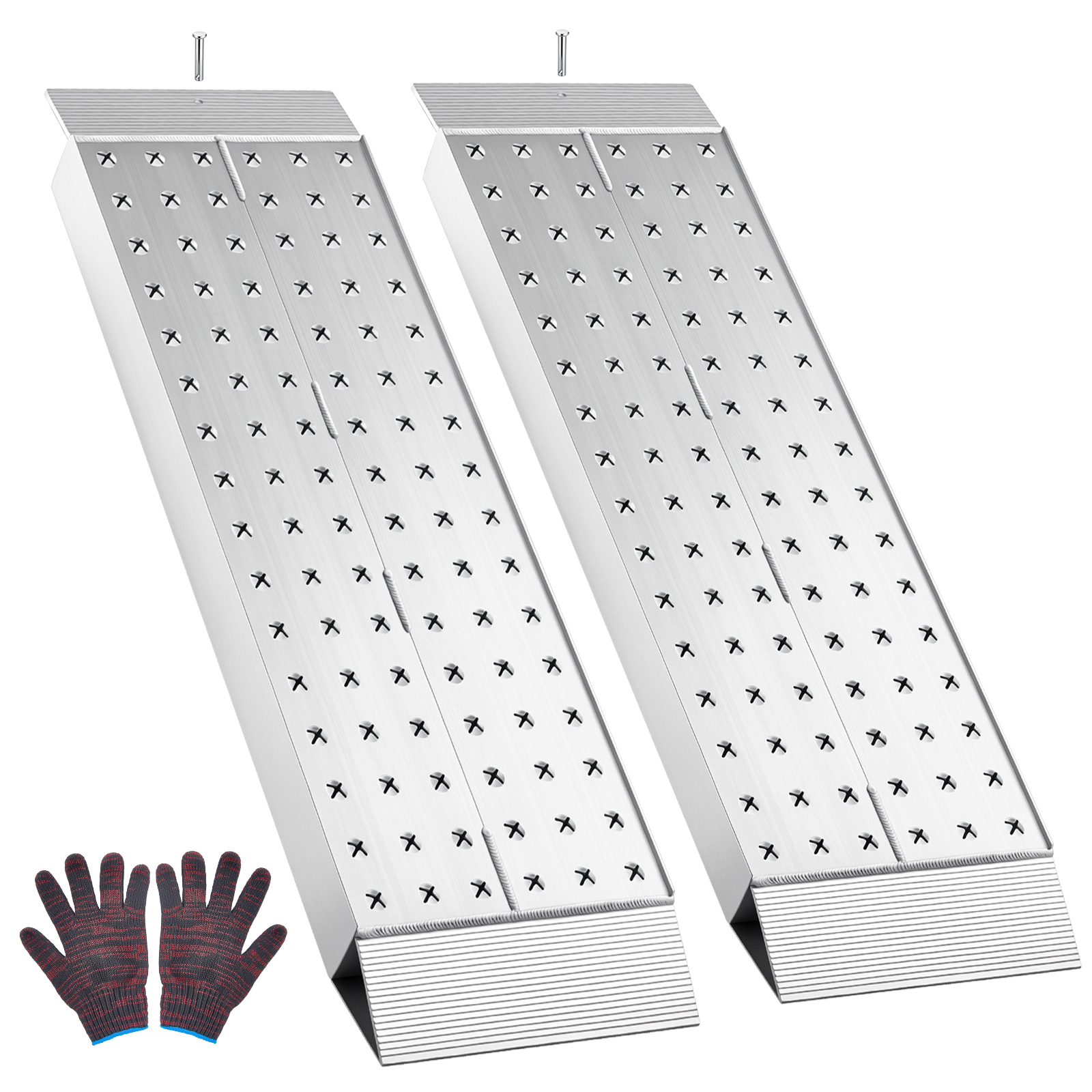 Main product image of Aluminum Trailer Ramps, 2 PCS, 39 x 12 In, Anti-Slip, 3000 LBS Combined Capacity