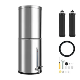Product image of 3.25 Gallon 304 Stainless Steel Gravity Water Filtration System