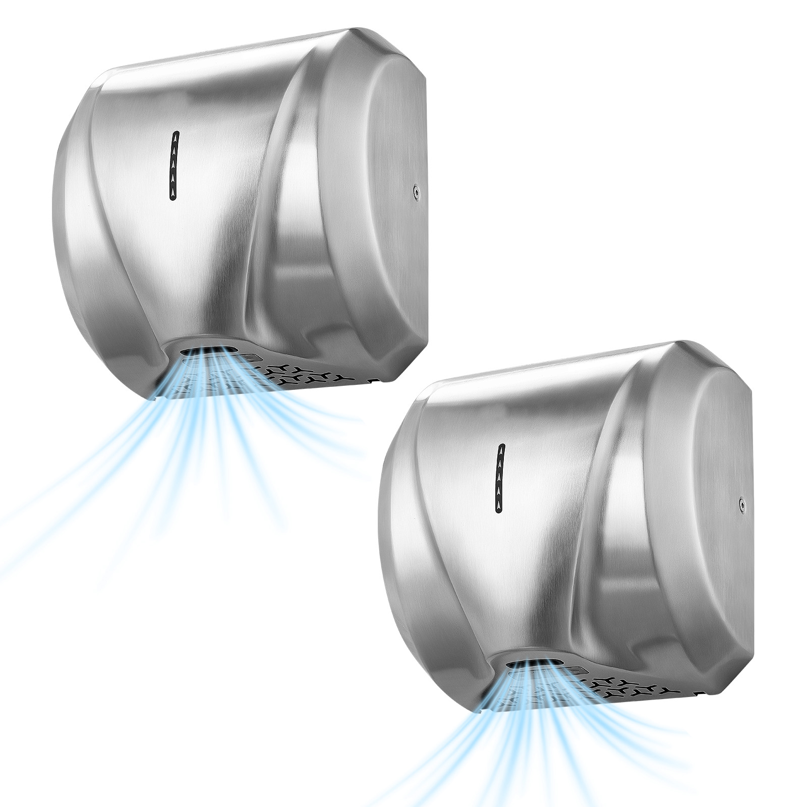 Main product image of Hand Dryer, 2-Pack, 1800W, AC110-120V, Automatic, HEPA Filter, Brushed Stainless Steel