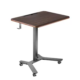 Product image of Standing Desk, Mobile, 28.2 x 20.5 In, Foot Pedal Pneumatic Lift, 33 Lbs Capacity