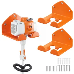 Product image of Wall Mount Trimmer Rack, 5.9 Inch, 2 Pack, 180 Lbs Capacity, Orange