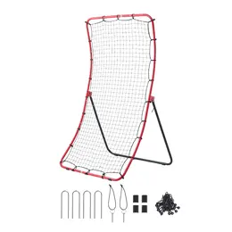 Product image of Baseball Softball Rebounder Net, 4 x 5.5 ft, 5 Adjustable Angles, Steel Frame