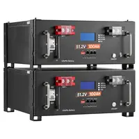 Product image of 48V 100Ah LiFePO4 Lithium Battery, 51.2V, 5120Wh, 100A BMS, Server Rack, 2 Pack