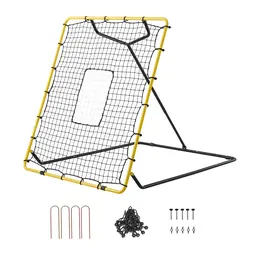 Product image of Baseball Softball Rebounder Net, 4x4.5 ft, 4 Angles, Strike Zone