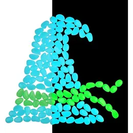 Product image of 200 Blue Luminous Pebbles for Landscaping and Decoration
