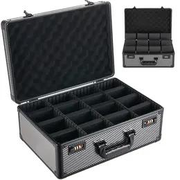 Product image of 4-Row Graded Card Storage Case, 162 PSA Slabs, 12 Dividers, Combination Lock