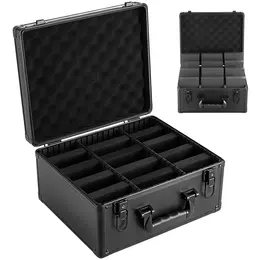 Product image of 3-Row Graded Card Storage Case, 180 PSA, 120 SGC, 100 BGS, Lock, 12 Dividers