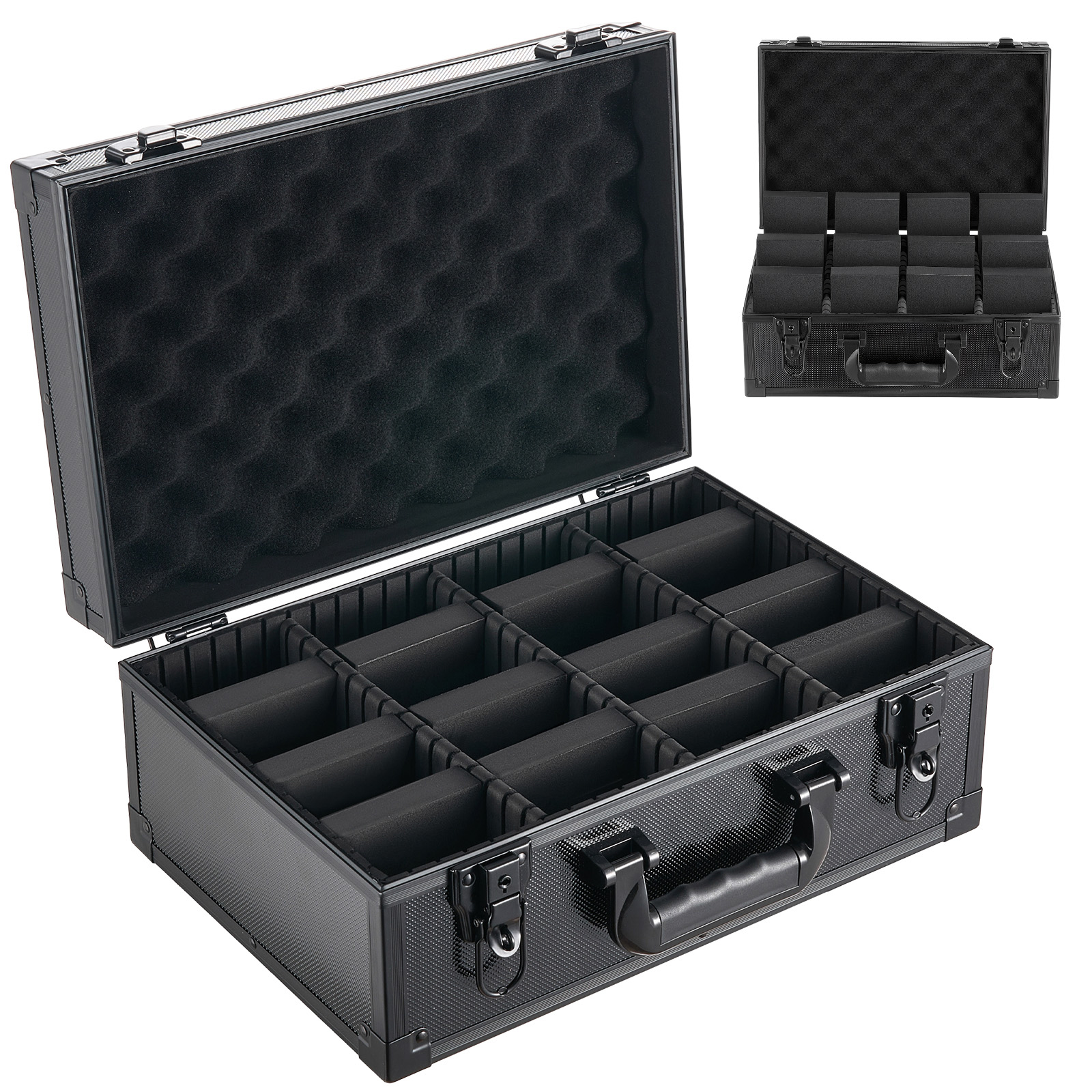 Main product image of 4-Row Graded Card Storage Case, 120 PSA Slab Capacity, Lock & Key