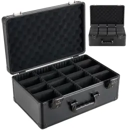 Product image of 4-Row Graded Card Storage Case, TSA Lock, 12 Dividers, Holds 152 PSA Slabs