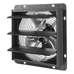 Product image of 10 In Wall-Mount Shutter Exhaust Fan, Automatic Louvers, Variable Speed, 874 CFM