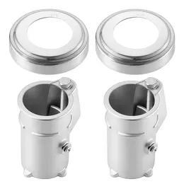 Product image of Pool Handrail Anchor Kit 2 Pack 316 Stainless Steel For In-ground, Pool Ladder Anchors And Escutcheon Fits 1-7/8 In OD Rail, Secure Fit, Heavy-Duty Mount Set For Hard Concrete, Silver