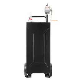 Product image of 30 Gallon Carbon Steel Portable Fuel Caddy, Manual Pump, 2 Wheels