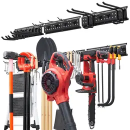 Product image of 49.5 Inch Wall Mount Tool Rack, 600 Lbs, 3 Rails, 12 Adjustable Hooks