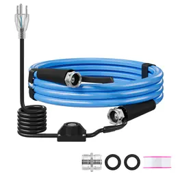 Product image of 15FT Heated Drinking Water Hose, 1/2" ID, -45°F Freeze Protection, Built-in Thermostat