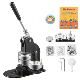 Product image of 3" (75mm) Button Maker Machine, Black, 500 Button Parts, Circle Cutter, Hex Wrenches