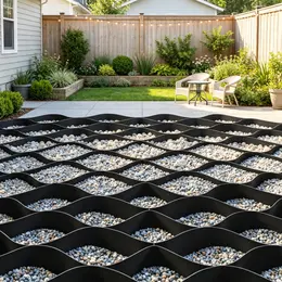 Product image of 26.87 x 3.94 FT, 2 inch Driveway Gravel Geo Grid