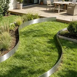 Product image of 5-Pack Steel Landscape Edging, 39x4 In, Garden and Pathway Border