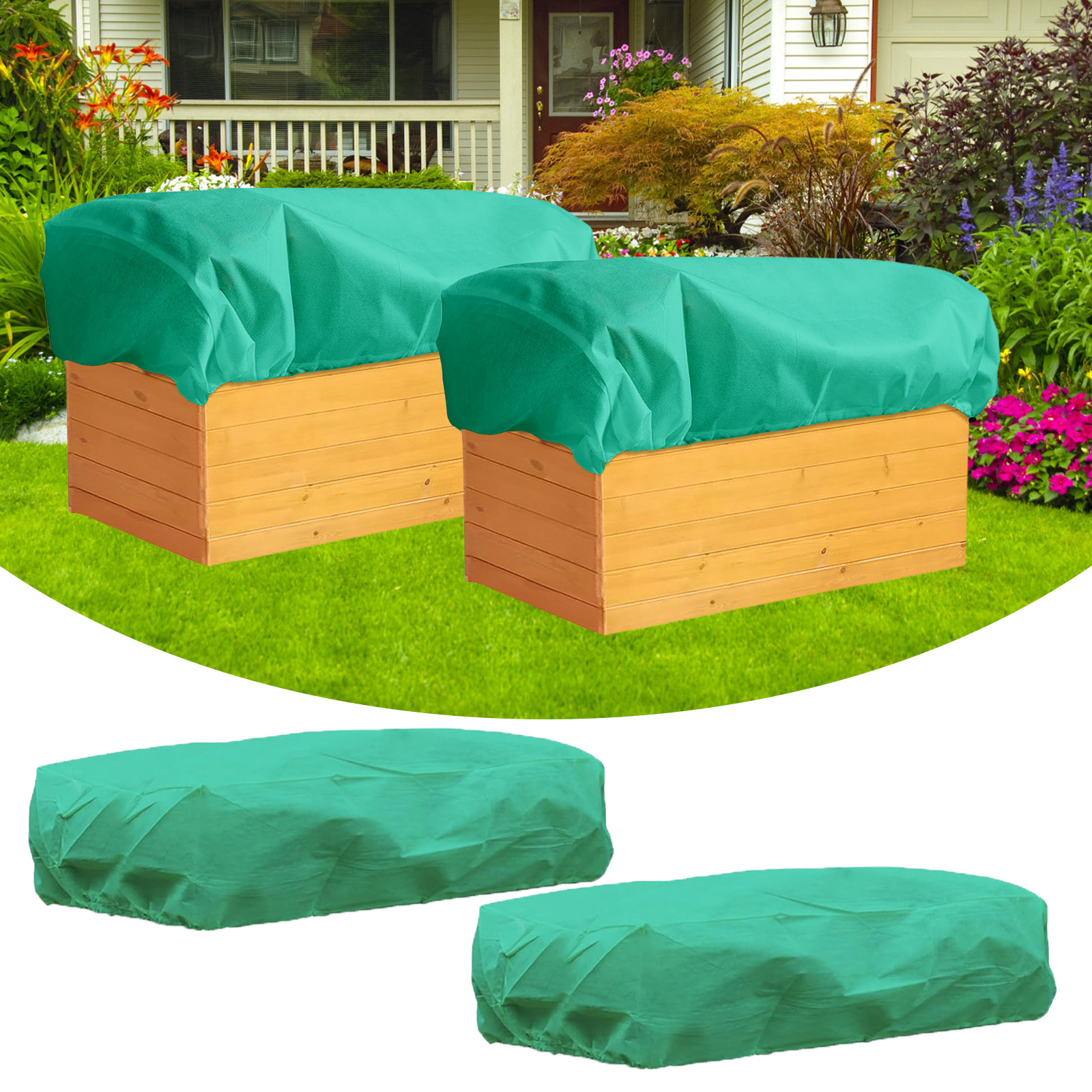 Main product image of Protective Covers for Flower Boxes, 2-Piece Set