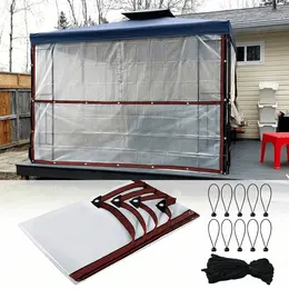 Product image of 13-Piece Set: 2x3 M Heavy-Duty Tarp, 10 Bungee Balls, 1 Black Rope
