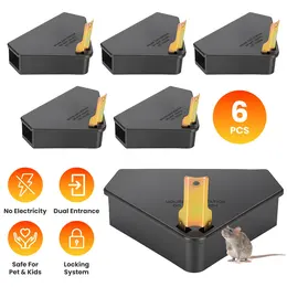 Product image of 6-Pack Tamper-Resistant Mouse Bait Stations with Keys, Indoor/Outdoor