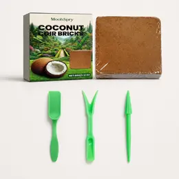 Product image of MOONSPRY 60g Coconut Coir Brick with 3-Piece Mini Tool Set