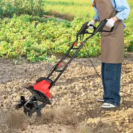 Product image of 10 Amp Electric Tiller, 380 RPM, 4 Blades, 14" Width, Foldable Handle