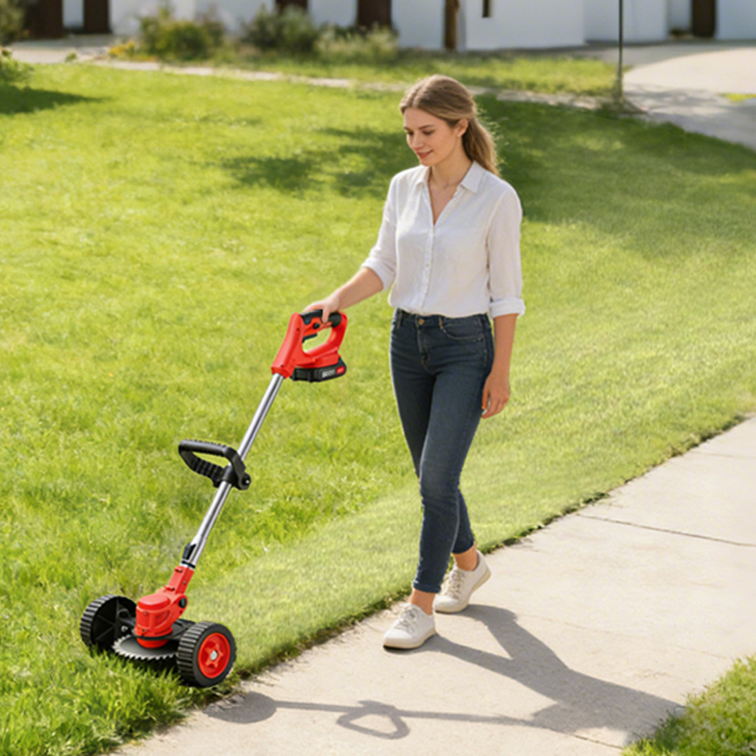 Main product image of 24V Cordless Grass Trimmer and Edger with 2 Batteries
