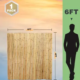 Product image of Bamboo Fence Roll, 4 ft x 6 ft, Garden Privacy Screen Panel
