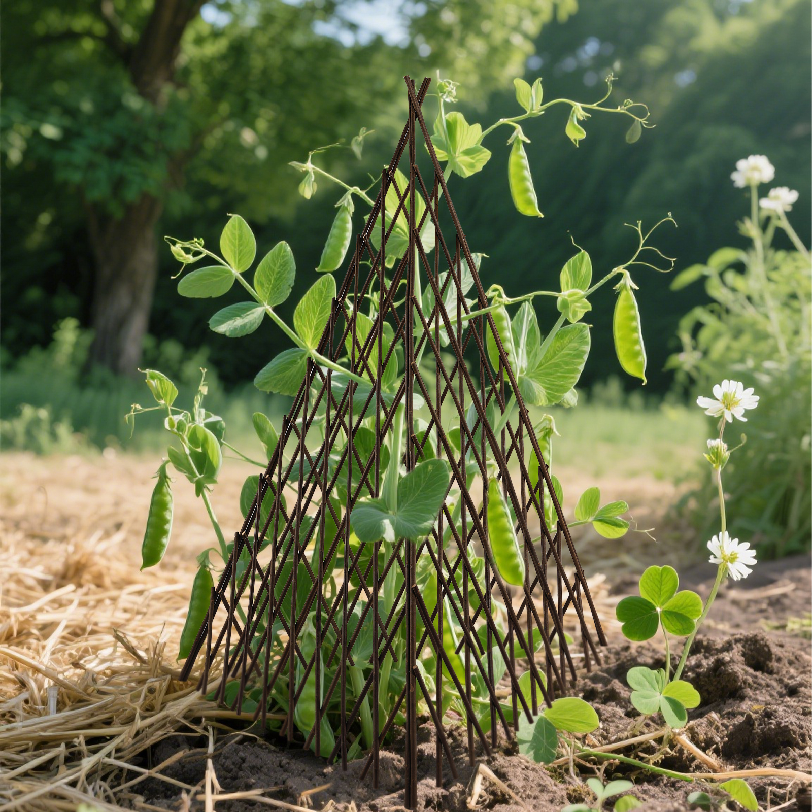 Main product image of 5FT Natural Willow Expandable Teepee Trellis