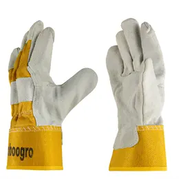 Product image of CSG Cow Leather Work Gloves, Wear Resistant, 6 Pairs