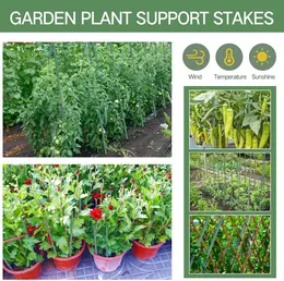 Product image of 4FT Green Dyed Bamboo Plant Support Stakes, 25 pcs