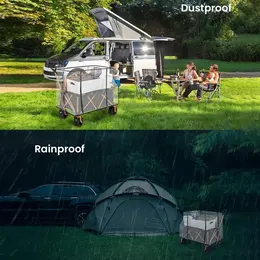 Product image of Waterproof Protective Cover for Folding Garden Wagon Cart