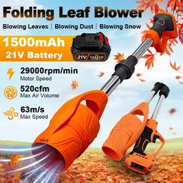 Product image of 21V 150MPH Cordless Leaf Blower, 400W, 2 Batteries & Charger