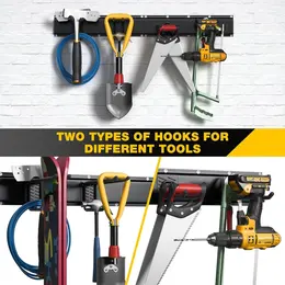 Product image of 3-Pack Wall Mount Tool Storage Racks, Long Hooks