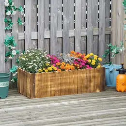 Product image of Outsunny 109L Wooden Raised Garden Bed, 100 x 40 x 30 cm